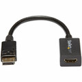 StarTech.com - DisplayPort to HDMI Converter - 1 x 20-Pin DisplayPort 1.2 Digital Audio/Video - Male - 1 x 19-pin HDMI Digital Audio/Video - Female - 1920 x 1200 Supported - Black - 1 Each