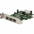 StarTech.com 3 Port 2b 1a Low Profile 1394 PCI Express FireWire Card Adapter - PCI - 800 MB/s - Plug-in Card - 3 Firewire Port(s) - 1 Firewire 400 Port(s) - 2 Firewire 800 Port(s) - PC, Mac, Linux - TAA Compliant