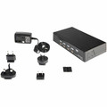 StarTech.com 4 Port USB DisplayPort KVM Switch with Audio - 4 Computer(s) - 1 Local User(s) - WQXGA - 3840 x 2400 - 8 x USB - 5 x DisplayPort - Rack-mountable, Desktop - TAA Compliant