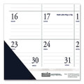 Recycled Two-color Perforated Monthly Desk Pad Calendar, 18.5 X 13, Blue Binding/corners, 12-month (jan-dec): 2022
