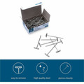Business Source High Quality Steel T-pins - 0.56" Head - 2" Length x 0.6" Width - Silver - Steel - 100 / Box