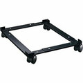 Lorell Commercial-Grade File Caddy - 400 lb Load Capacity - 4 Casters - Steel - 16.63" Width x 11.40" Depth x 4" Height - Black - 1 Each