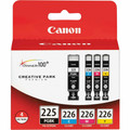 Canon PGI225CLI226 Original Inkjet Ink Cartridge - Black, Magenta, Yellow, Cyan - 4 / Pack - Inkjet - Magenta, Yellow, Magenta, Yellow - 4 / Pack