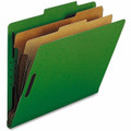 Nature Saver Letter Recycled Classification Folder - 8 1/2" x 11" - 2" for Folder - 2 Divider(s) - 25 pt. - Green - 100% Recycled - 10 / Box