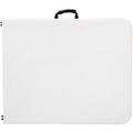 Cosco 6 foot Centerfold Blow Molded Folding Table - Rectangle Top - Folding Base - 29.62" Table Top Width x 72" Table Top Depth - 29.25" Height - White - Steel Frame Material - 1 Each