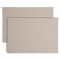 Smead TUFF Legal Recycled Hanging Folder - 8 1/2" x 14" - 2" Expansion - Top Tab Location - 14 pt. - Steel Gray - Tear Resistant - 10% Recycled - 18 / Box