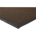 Genuine Joe Waterguard Wiper Scraper Floor Mats - Carpeted Floor, Indoor, Outdoor - 72" Length x 48" Width - Polypropylene - Brown - 1 Each