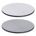 Reversible Laminate Table Top, Round, 35.38w X 35.38d, White/gray