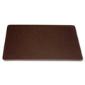 Dacasso Leatherette Conference Table Pad - Rectangular - 17" Width x 14" Depth - Felt Backing - Leatherette - Chocolate Brown