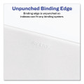 Preprinted Legal Exhibit Side Tab Index Dividers, Avery Style, 10-tab, 8, 11 X 8.5, White, 25/pack