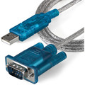 StarTech.com 3ft USB to RS232 DB9 Serial Adapter Cable - M/M - 1 x 9-pin DB-9 RS-232 Serial - Male - 1 x USB 2.0 Type A - Male - Black - 1 Each