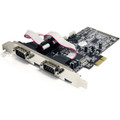 StarTech.com 4 Port Native PCI Express RS232 Serial Adapter Card with 16550 UART - Dual-profile Plug-in Card - 16550, 16C450 UART - PCI Express x1 - PC - 4 x Number of Serial Ports External - 1