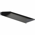 StarTech.com 1U 7in Depth Universal Fixed Rack Mount Shelf - 33lbs / 15kg - For LAN Switch, Patch Panel, Server - 1U Rack Height x 19" Rack Width - Black - SPCC - 33.20 lb Static/Stationary Weight Capacity - TAA Compliant