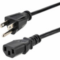 StarTech.com 20 ft Standard Computer Power Cord - NEMA5-15P to C13 - For Monitor, Desktop Computer, Printer, Scanner - 125 V AC / 10 A - Black - 20 ft Cord Length - NEMA 5-15P / IEC 60320 C13 - 1 Each
