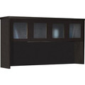 Safco Aberdeen AHG72 Hutch - 39.1" Length x 72" Width x 15" Depth - 4 x Door(s) - Durable - Mocha - Assembly Required