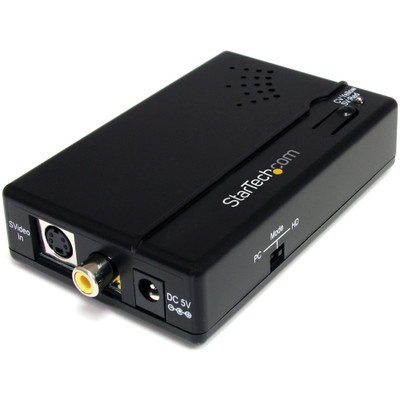 StarTech.com Composite and S-Video to HDMI Converter with Audio - Functions: Signal Conversion - 1600 x 1200 - PAL, NTSC - Audio Line In - 1 Each - PC