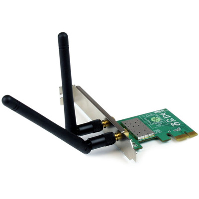 StarTech.com IEEE 802.11n Wi-Fi Adapter for Desktop Computer - TAA Compliant - PCI Express x1 - 300 Mbit/s - 2.48 GHz ISM - Plug-in Card