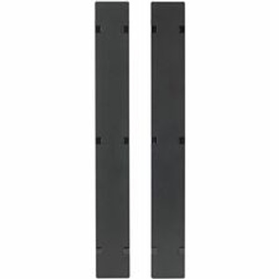 APC by Schneider Electric Hinged Covers for NetShelter SX 750mm Wide 48U Vertical Cable Manager (Qty 2) - Cover - Black - 48U Rack Height - 1 Each - TAA Compliant