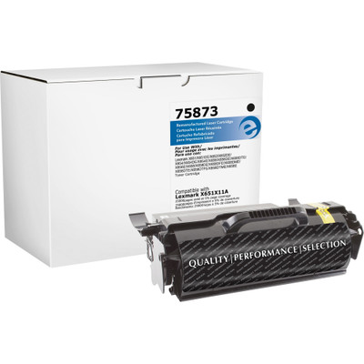 Elite Image Remanufactured High Yield Laser Toner Cartridge X654X21A - Black - 1 Each - 25000 Pages