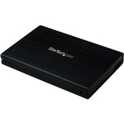 StarTech.com Drive Enclosure SATA/600 - USB 3.0 Micro-B Host Interface - UASP Support External - Black - 1 x HDD Supported - 1 x SSD Supported - 1 x Total Bay - 1 x 2.5" Bay - Aluminum, Plastic
