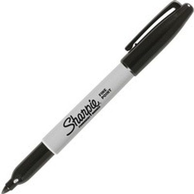 Sharpie Fine Point Permanent Ink Marker - Fine Marker Point - Black Ink - Alcohol Based - 1 Each