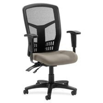 Lorell Executive High-back Mesh Chair - Mesh Fabric Seat Material - Black Back Color - Black Frame Color - 5-star Base - Black - 1 Each