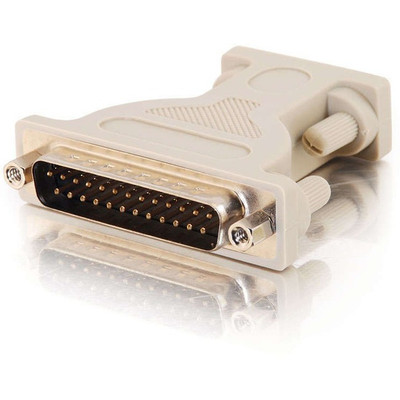 C2G Serial Adapter - 1 x 9-pin DB-9 Serial Female - 1 x 25-pin DB-25 Serial Male - Beige - 1 Each
