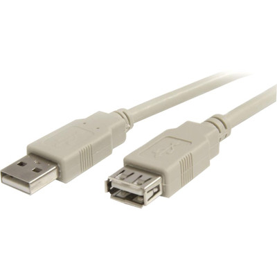 StarTech.com USB Extension Cable - 6 ft USB Data Transfer Cable - First End: 1 x 4-pin USB Type A - Male - Second End: 1 x 4-pin USB Type A - Female - Extension Cable - Beige - 1 Each