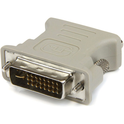 StarTech.com DVI to VGA Cable Adapter - M/F - 1 x 15-pin HD-15 Female - 1 x 24-pin DVI-I Video Male - Beige - 1 Each