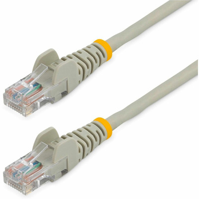 StarTech.com 25ft Gray Snagless Cat5e UTP Patch Cable - 25 ft Category 5e Network Cable - First End: 1 x RJ-45 Network - Male - Second End: 1 x RJ-45 Network - Male - Patch Cable - Gray - 1 Each