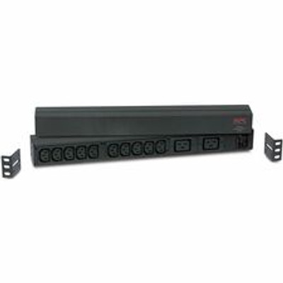 APC by Schneider Electric NetShelter 12-Outlets PDU - Basic - IEC 60320 C20 - 10 x IEC 60320 C13, 2 x IEC 60320 C19 - 120 V, 208 V, 230 V - 3680 W - 8.17 ft Cord Length - 1U - Horizontal - Rack-mountable