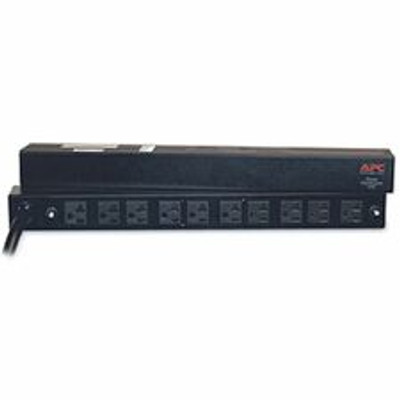 APC by Schneider Electric Basic Rack 2.88kVA PDU - Basic - NEMA L5-30P - 10 x NEMA 5-20R - 100 V, 120 V - 2880 W - Overload Protection - 11.98 ft Cord Length - 1U - Horizontal - Rack-mountable