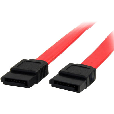 StarTech.com Serial ATA/SATA Cable - 2 ft SATA Data Transfer Cable for Hard Drive, Computer Case, Server, Workstation - First End: 1 x 7-pin SATA 3.0 - Female - Second End: 1 x 7-pin SATA 3.0 - Female - 6 Gbit/s - Red - 1 Each