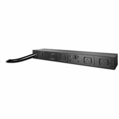 APC by Schneider Electric Basic Rack 6.24kVA PDU - Basic - NEMA L6-30P - 4 x IEC 60320 C19 - 200 V, 208 V, 230 V - 6240 W - Overload Protection - 9.84 ft Cord Length - 1U - Horizontal - Rack-mountable