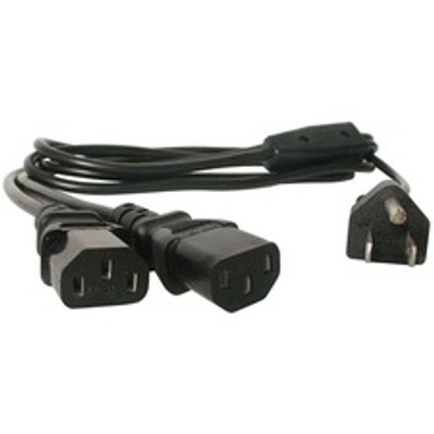 StarTech.com 6ft Computer Power Cord 5-15P to 2x C13 - For Desktop Computer, Scanner, Monitor, Printer - 125 V AC / 10 A - Black - 6 ft Cord Length - NEMA 5-15P / IEC 60320 C13 - 1 Each