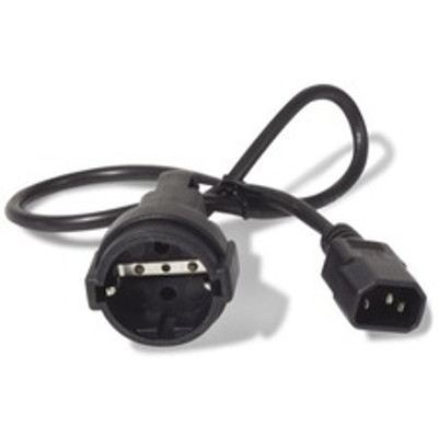 APC by Schneider Electric 2ft Power Cord - 230 V AC - Black - 2 ft Cord Length - 1 Each