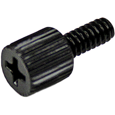 StarTech.com 6-32, 5/16in Long Black Metal Computer Case Thumbscrew - Pkg of 50 - Thumb Screw - 6 - 0.30" - Phillips - Philips - Metal - Black - 50 / Pack - TAA Compliant