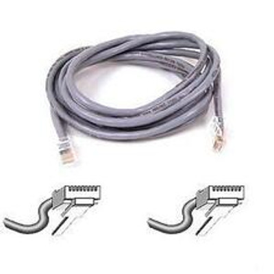 Belkin RJ45 Category 5e Patch Cable - 25 ft Category 5e Network Cable - First End: 1 x RJ-45 - Male - Second End: 1 x RJ-45 - Male - Patch Cable - Gray - 1 Each