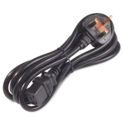 APC by Schneider Electric 8ft Standard Power Cord - 230 V AC - Black - 8 ft Cord Length - 1 Each