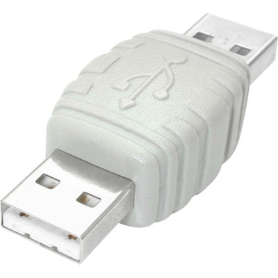 StarTech.com USB A to USB A Cable Adapter M/M - 1 x 4-pin Type A USB Male - 1 x 4-pin Type A USB Male - White - 1 Each