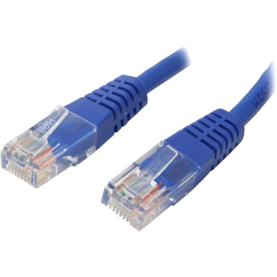 StarTech.com 5 ft Blue Molded Cat5e UTP Patch Cable - 5 ft Category 5e Network Cable - First End: 1 x RJ-45 - Male - Second End: 1 x RJ-45 - Male - Patch Cable - Blue - 1 Each