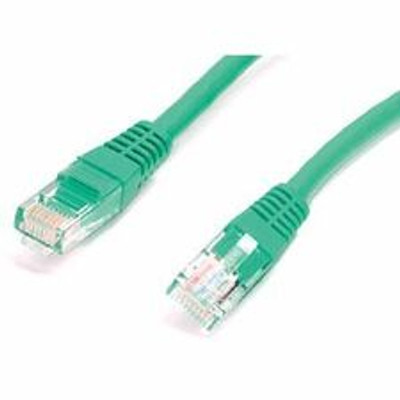 StarTech.com Cat. 5E UTP Patch Cable - 1 ft Category 5e Network Cable - First End: 1 x RJ-45 - Male - Second End: 1 x RJ-45 - Male - Patch Cable - Green - 1 Each