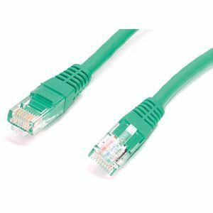 StarTech.com Cat. 5E UTP Patch Cable - 1 ft Category 5e Network Cable - First End: 1 x RJ-45 - Male - Second End: 1 x RJ-45 - Male - Patch Cable - Green - 1 Each
