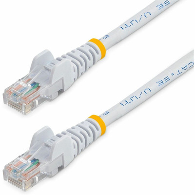 StarTech.com Cat. 5E UTP Patch Cable - 25 ft Category 5e Network Cable - First End: 1 x RJ-45 - Male - Second End: 1 x RJ-45 - Male - Patch Cable - White - 1 Each