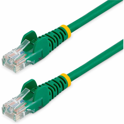 StarTech.com Cat. 5E UTP Patch Cable - 15 ft Category 5e Network Cable - First End: 1 x RJ-45 - Male - Second End: 1 x RJ-45 - Male - Patch Cable - Green - 1 Each