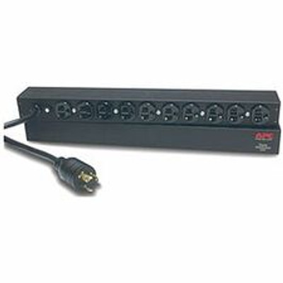 APC by Schneider Electric Basic Rack 2.4kVA PDU - Basic - NEMA L5-20P - 10 x NEMA L5-20R - 100 V, 120 V - 2400 W - 11.98 ft Cord Length - 1U - Horizontal - Rack-mountable