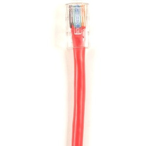 Black Box Cat.5e UTP Patch Network Cable - 4 ft Category 5e Network Cable for Patch Panel, Wallplate, Network Device - First End: 1 x RJ-45 Network - Male - Second End: 1 x RJ-45 Network - Male - Patch Cable - CM - 24 AWG - Red - 1 Each