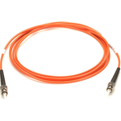 Black Box Fiber Optic Simplex Patch Network Cable - 6.50 ft Fiber Optic Network Cable for Network Device - First End: 1 x ST Network - Male - Second End: 1 x ST Network - Male - Patch Cable - OFNR, FT4 - 62.5/125 &micro;m - Orange - 1 Each