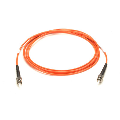 Black Box Fiber Optic Simplex Patch Network Cable - 3.20 ft Fiber Optic Network Cable for Network Device - First End: 1 x ST Network - Male - Second End: 1 x ST Network - Male - Patch Cable - OFNR, FT4 - 62.5/125 &micro;m - Orange - 1 Each
