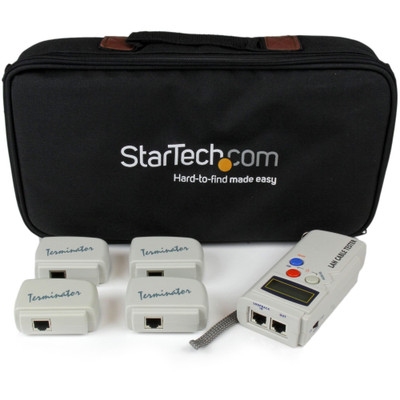 StarTech.com Professional RJ45 Network Cable Tester with 4 Remote Loopback Plugs - 2 x Network (RJ-45) - TAA Compliant